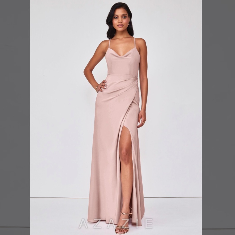 Azazie “Eilish” bridesmaid dress in dusty rose